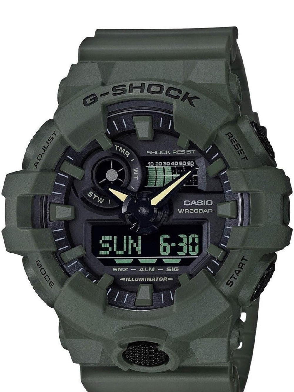 G-Shock Olive Green Resin Digital-Analog Men’s Watch